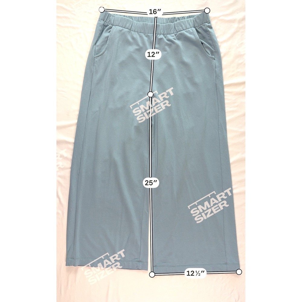 Lisa Bayne Womens Large Bamboo Cotton Wide Leg Cropped Lounge Pants Travel Chic - Picture 3 of 7